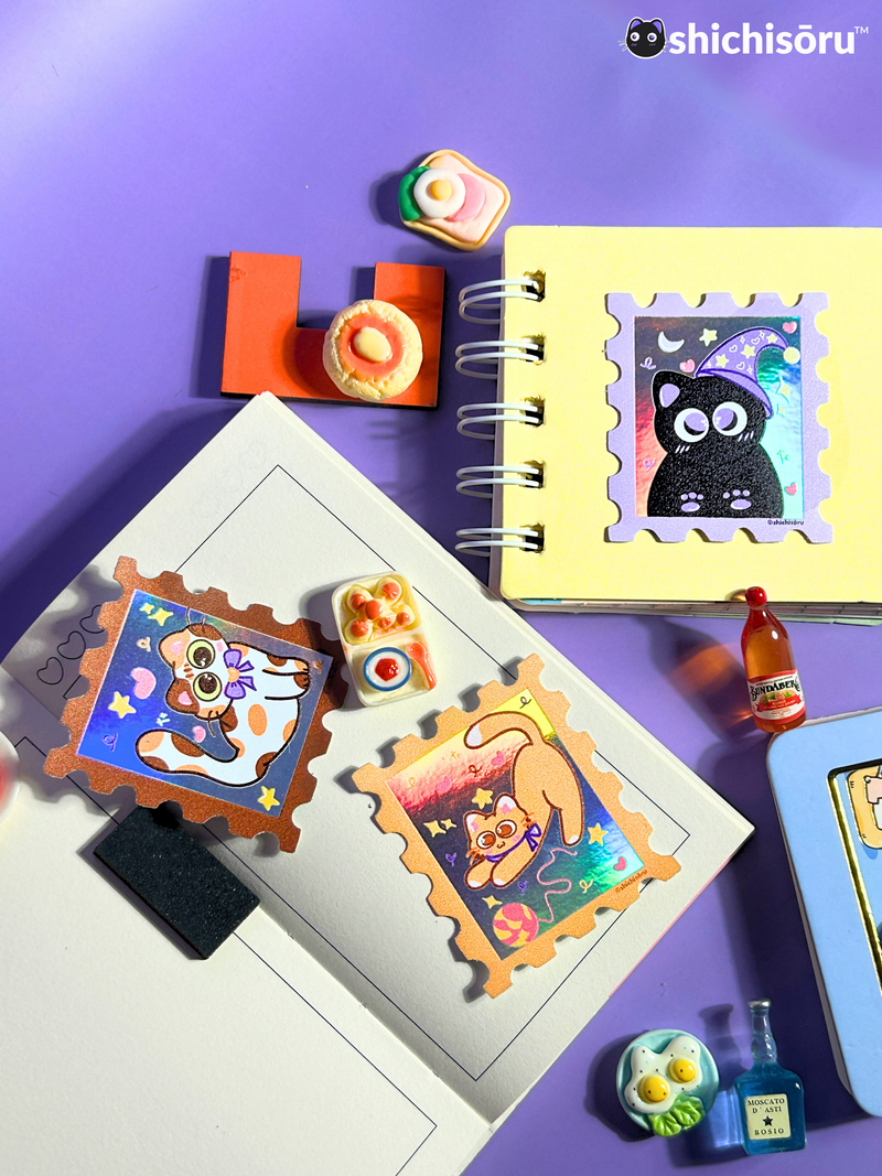 3pc of bandage style stickers + 3pcs of holographic sticker