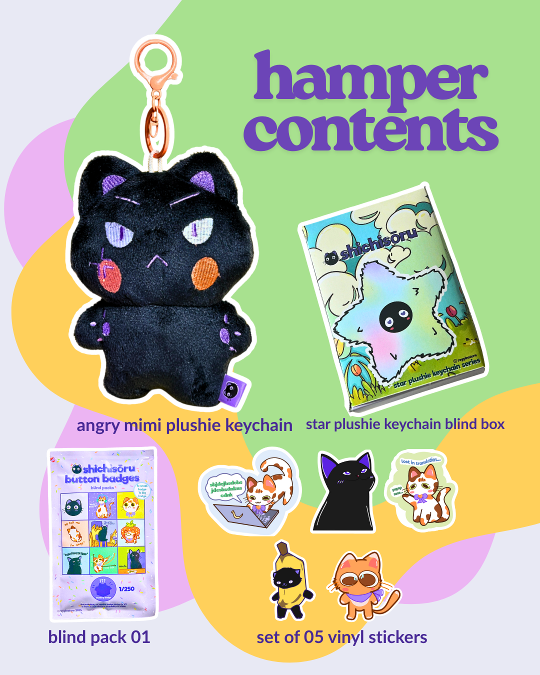 BIG! Mimi Surprise Gift Bundle – Plushie, Blind Box, Blind Pack & Cute Stickers