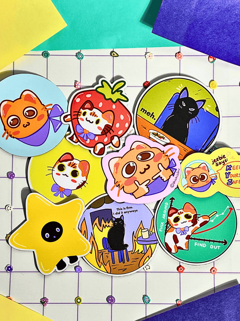 3pcs of vinyl fridge magnet