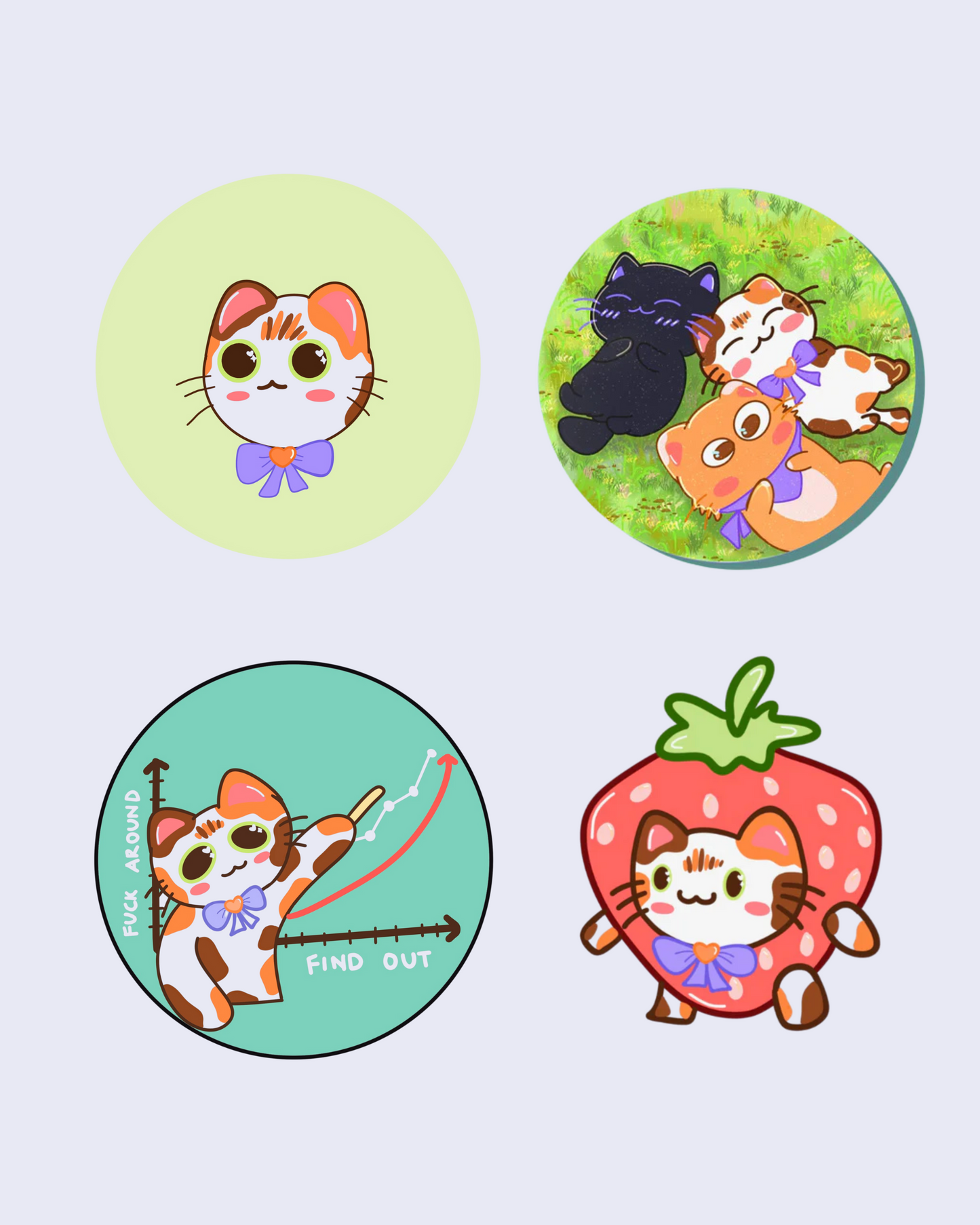 Toffee Set of 4 | Fridge Magnets