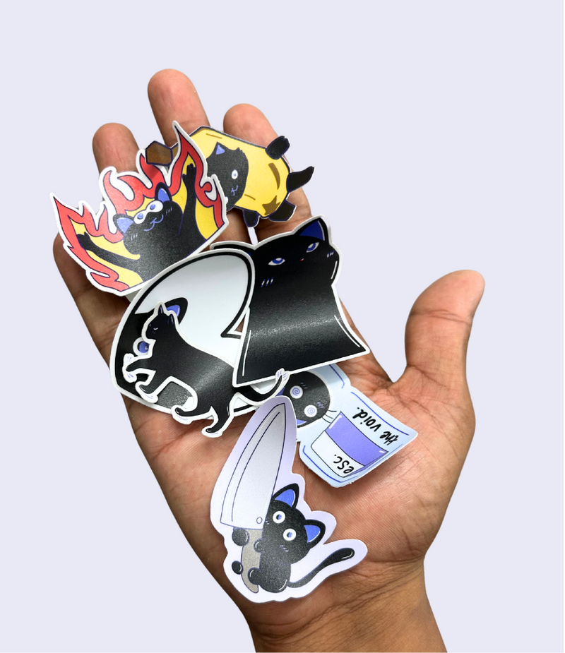 3pcs of mimi theme vinyl stickers