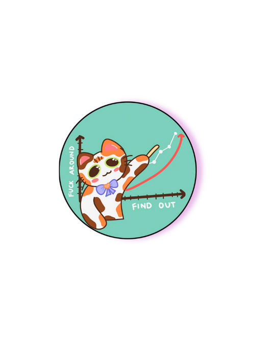 FAFO Graph Toffee | Fridge Magnet