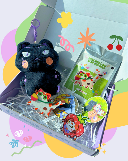 Angry Mimi Gift Bundle – Plushie, Collectible Figure & Charming Magnets