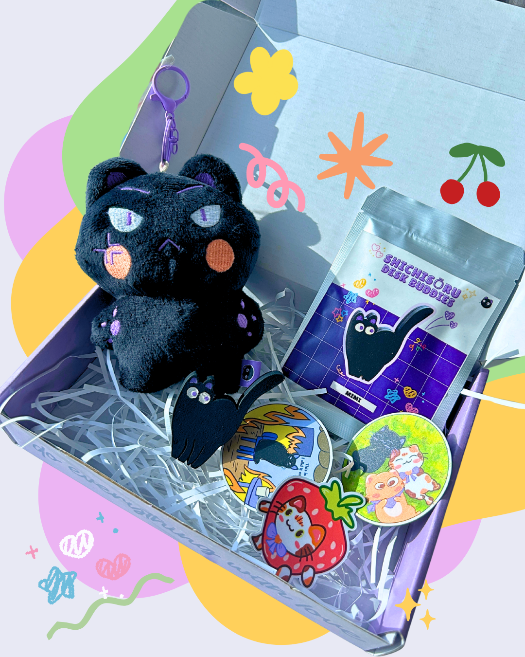 Angry Mimi Gift Bundle – Plushie, Collectible Figure & Charming Magnets