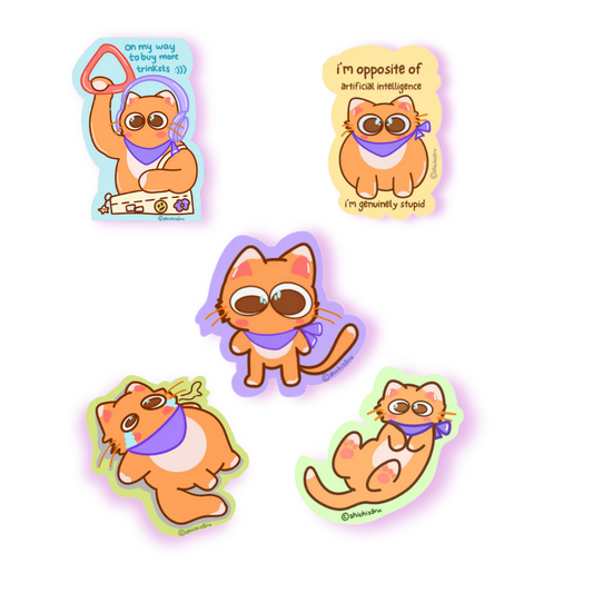 Jeebie Set of 5 | Vinyl Stickers