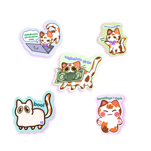 Toffee Set of 5 | Vinyl Stickers