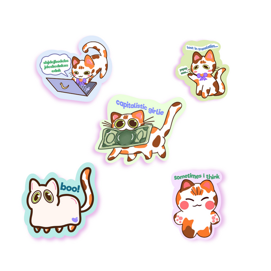 Toffee Set of 5 | Vinyl Stickers