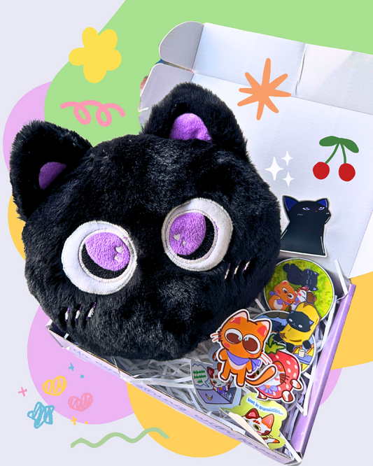 Cutie Mimi Gift Hamper – Plushie, Stickers & Magnets Set