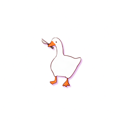 Goose with knife | Fridge Magnet