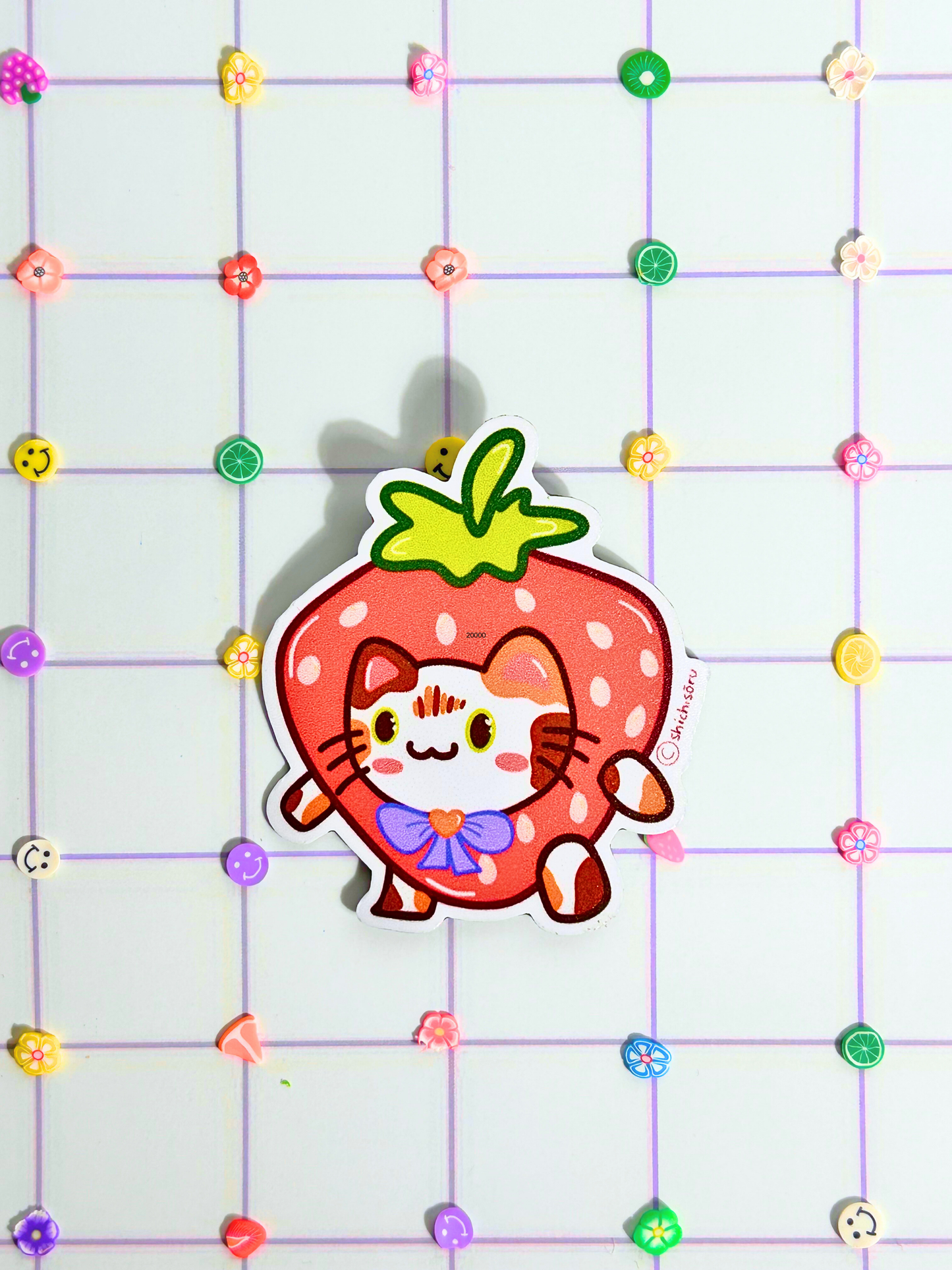 Strawberry Toffee | Fridge Magnet