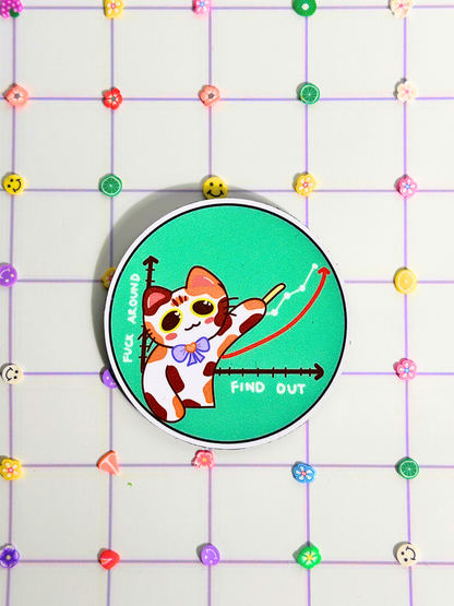 FAFO Graph Toffee | Fridge Magnet