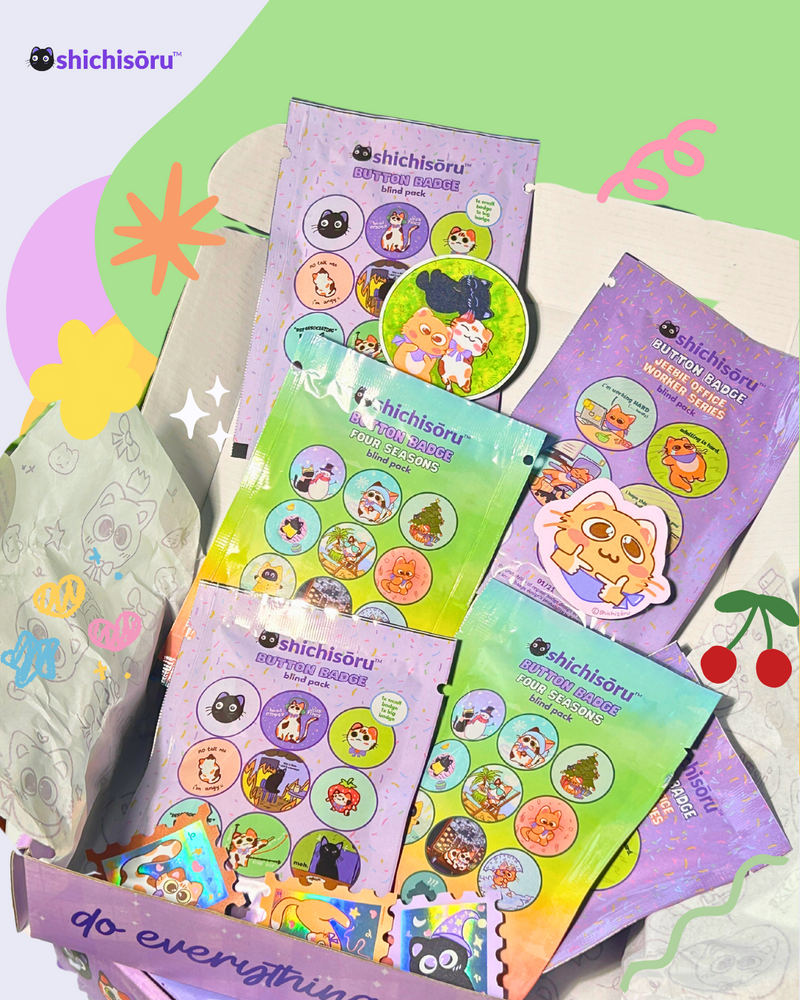 3 different series of blind packs