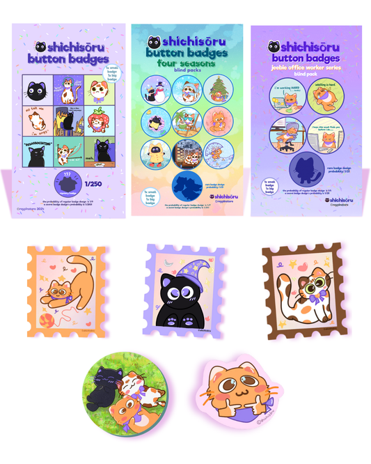 Mischief Hamper – Blind Packs (6pcs), Stickers (3pcs) & Magnets (2pcs) Set