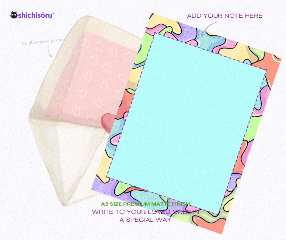 Front side of the greeting card