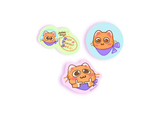 Jeebie Set of 3 | Fridge Magnets